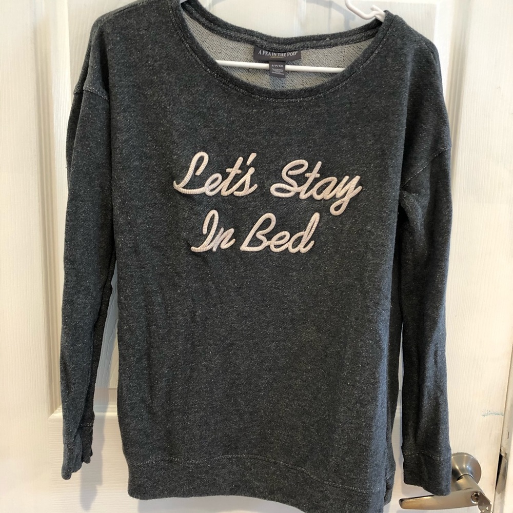 Pea in the Pod Maternity Sweatshirt / Nightshirt